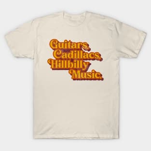 Guitars Lyrics Dwight Yoakam Tribute T-Shirt